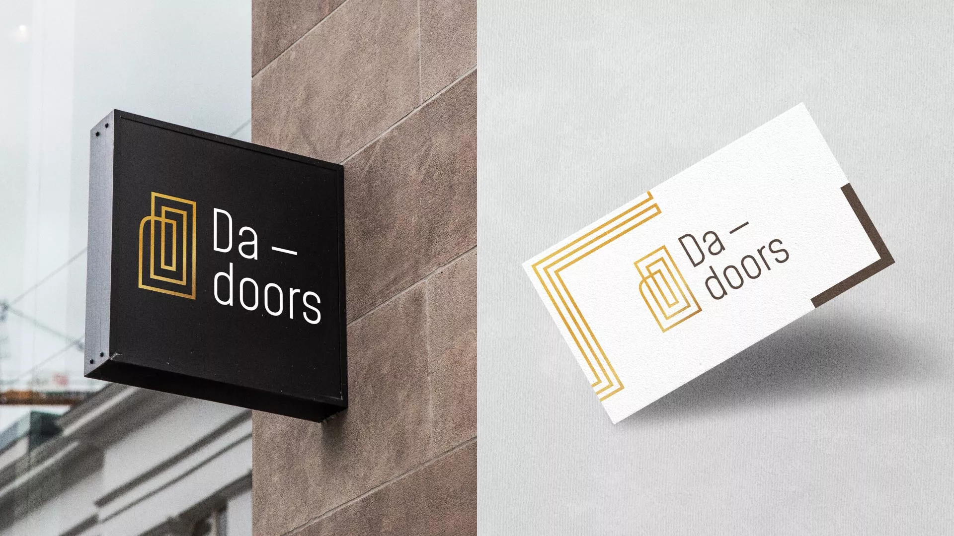 Разработка логотипа для компании «DA-DOORS» в Александрове